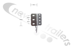 40WF0579R01-C Titan SE9c Kinematic Motor Mount Plate, Right (UK OS), Suits Kinematic Flip Tarp System