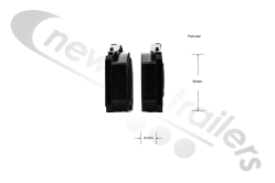 03057000600 SAF SBS 2220 K0 Brake Pads - Knorr Caliper
