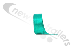 1810998-green Dawbarn Ratchet Drive Front Strap For Clearspan Winch System - Green Strap Only