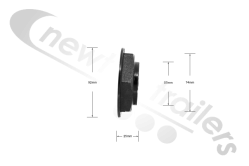 50216001 Valx Hub Nut M55x1,5 SW=75 (Single Use Hub End Nut)