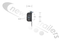 F-104724101 STAS Adjustable Light Bracket Support Universal Left Hand Nearside (Light Wing)