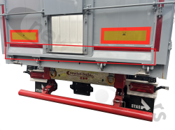 F-106235601 STAS Planker Door Frame Horizontal Profile - UK Trailer With Grain Hatch - Lower