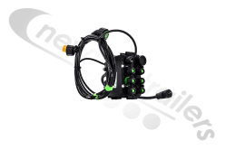 76-6537-017 Aspoeck Junction Box "STAS" Ass2 2x7 Rear Lamp Cables