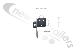 F-1053020 STAS Light Bracket Right Hand / Offside (Right Wing)