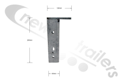 30132863 Knapen Bumper Bracket - Right Type 1.5