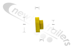 1805563  Shurco 9000 Yellow Rubber Tarp Stops  Shur-co