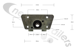 1800962 Shurco 9000 Spring Retention Bracket Shur-co Front To Back Net System