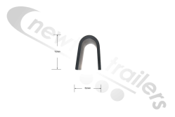 30130485 Knapen Rear Door Top Locking Keeper - Weld On Type