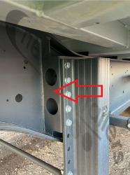 F-101582802 STAS Landing Leg Fixing Bracket Profile Complete Bracket Left (NS) - Suits Steel Chassis