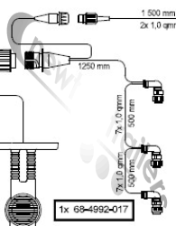 68-4992-017 Aspoeck Rear Supply Cable / Loom For Knapen Premium Rear End NS/Left