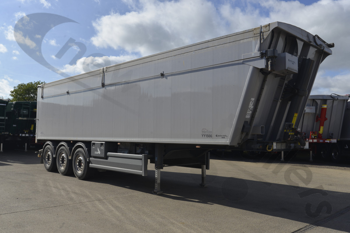 Used 2021 STAS Plank Sided Tipping Trailer