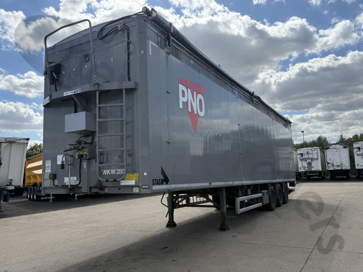 Used 2017 STAS Biomass Moving Floor Trailer