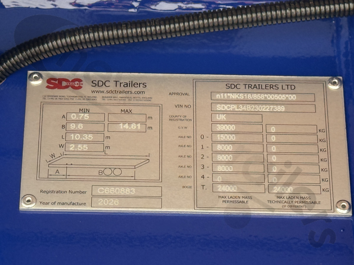 Hire New 2026 SDC Flat Platform Trailer