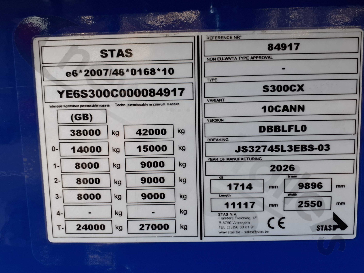 New 2026 STAS Plank Sided Tipping Trailer