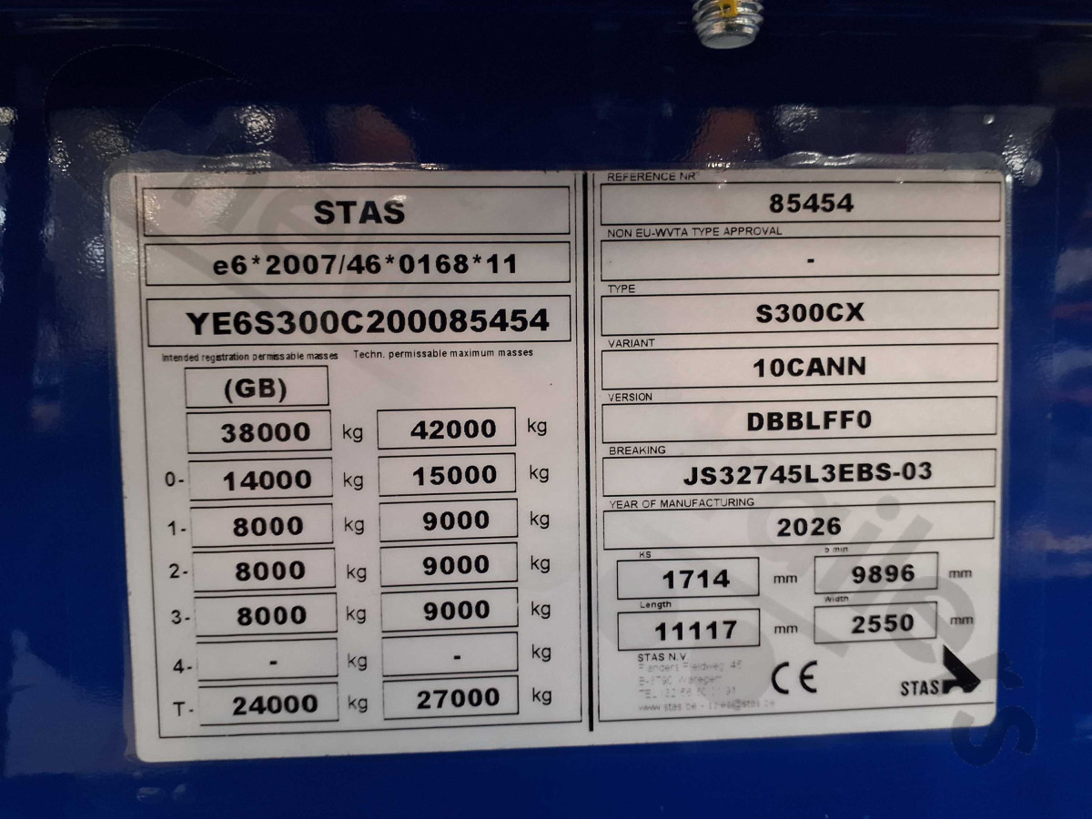 New 2026 STAS Plank Sided Tipping Trailer