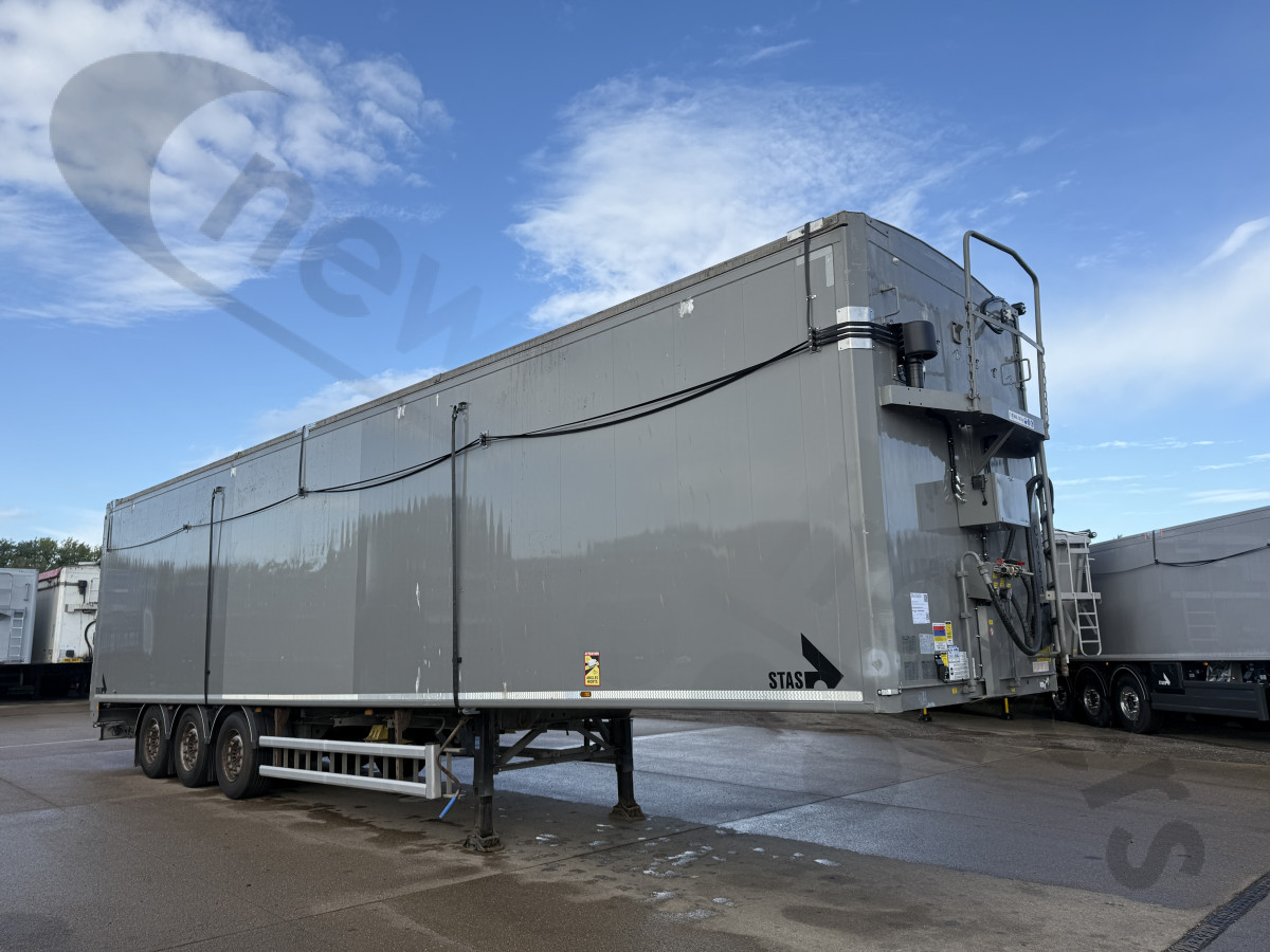 Used 2019 STAS Biomass Moving Floor Trailer