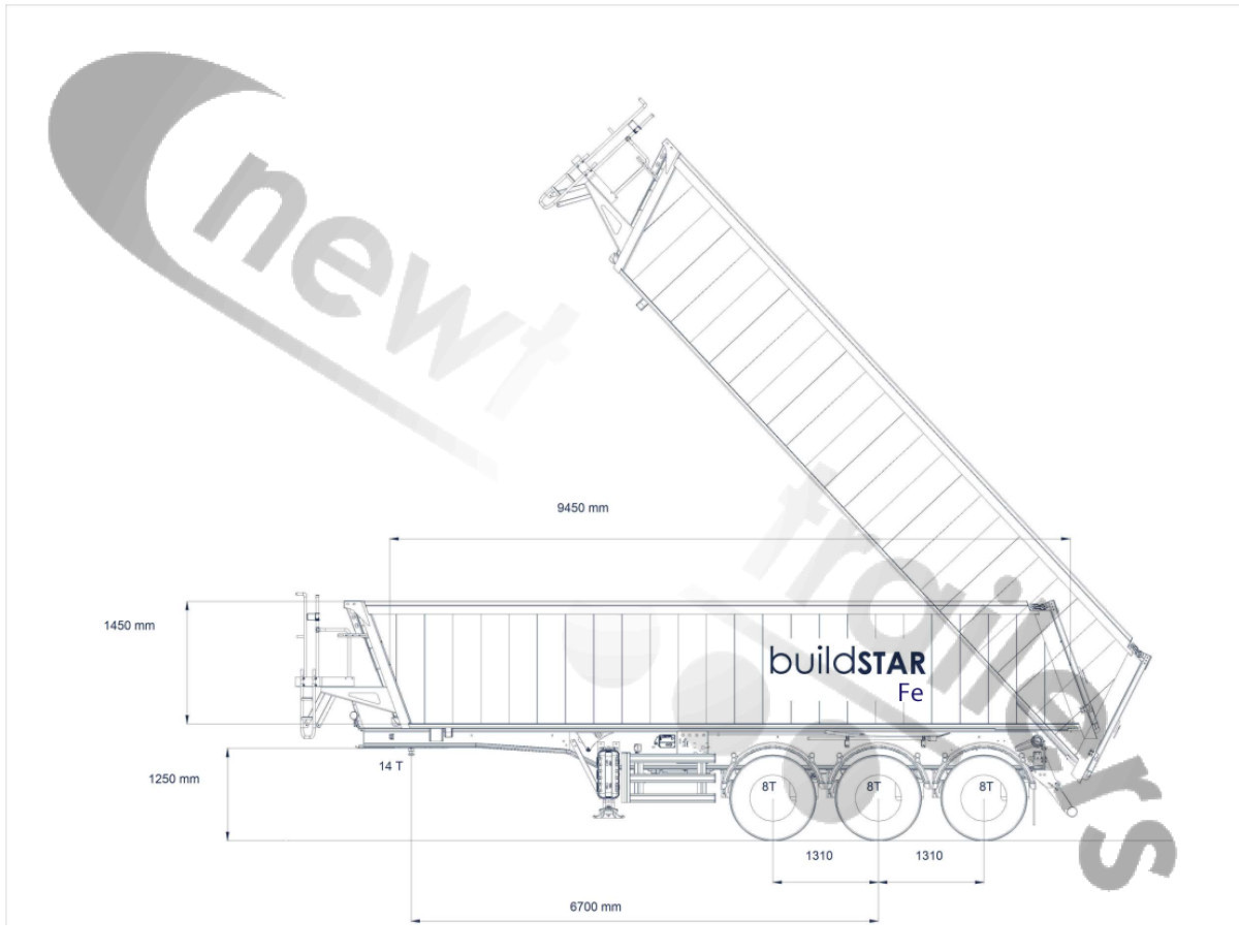 New 2026 STAS Aggregate Tipping Trailer